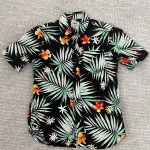 Vans collared button up Hawaiian shirt